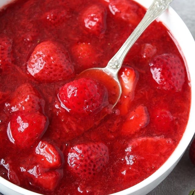 Strawberry Topping.