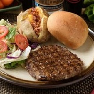 Chopped Steak With Grilled Onions