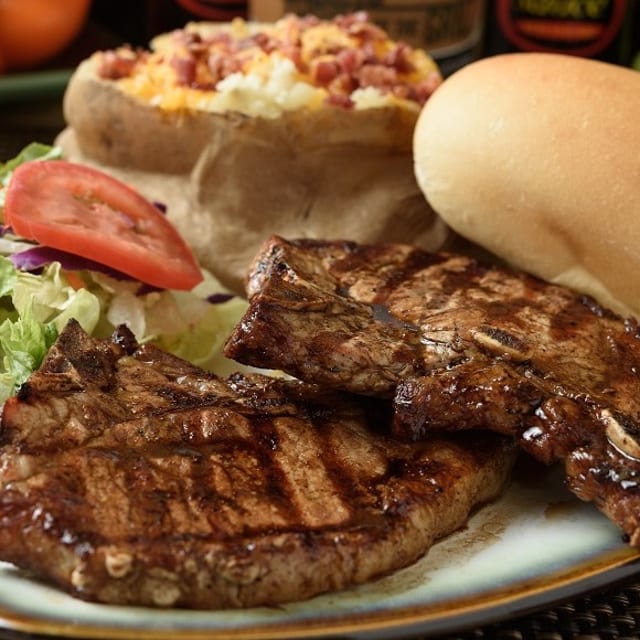 Dinner Grilled Pork Chops.